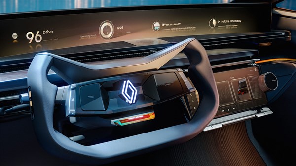 compact steering wheel - Renault R-Space Lab